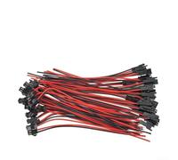 Set di 20 paia di connettori a 2 pin per JST SM per strisce LED driver e illuminazione da bar con cavi rossi e neri, lunghezza 150 mm ogni coppia