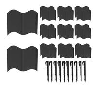 Set di 20 pannelli decorativi per recinzioni da giardino, staccionate rimovibili per aiuole e erbe, per prato, cortile, patio, aiuole, cortili, passerelle