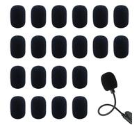 Set di 20 pezzi in schiuma per microfono da palcoscenico, copertura per microfono da palcoscenico, risvolt
