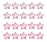 Set di 20 Pinzette per Capelli a Stella nello Stile Y2K con Sequins Rossi - Pinzette per Capelli a Pentagramma da 3 cm, Ideali per Donne e Ragazze