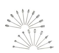 Set Di 20 Punte For Trapano Diamantate, Mini Set Di Punte For Trapano, Compatibili Con Gli Accessori For La Rettifica Degli Utensili Rotanti Dremel, Gambo Da 3 Mm