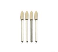 Set di 20 punte per lucidatura in lana, con mandrini montati in feltro, per gioielli e lavori in metallo, con teste cilindriche e coniche (4 pezzi)