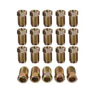 Set di 20 raccordi for tubi freno for tubi da 3/16" con svasature invertite, dadi di unione terminali metrici, tubo freno corto maschio