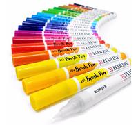 Set Di 20 Reale Talens Ecoline Liquido Acquerello Disegno Dipinto Pennello Penne