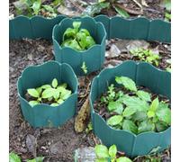 Set di 20 recinti in plastica per decorare il corridoio del giardino, per organizzare le aree di piantagione, pali da terra (rosso mattone)