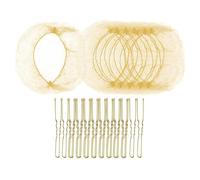 Set di 20 retine elastiche per capelli e 40 forcine a U, traspiranti, accessori per lo styling dei capelli, per danza, lavoro e vita quotidiana