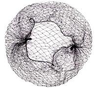 Set di 20 retine per capelli per chignon, invisibili, monouso, in nylon, per assistenti di volo, ristorante, balletto, danza speciale, colore: nero