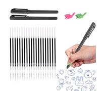 Set di 20 ricariche magiche per penne magiche per quaderno di pratica magica, penna a inchiostro invisibile con impugnatura per la scrittura e l'allenamento, per bambini in età prescolare, set di