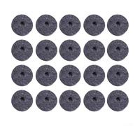 Set di 20 rondelle in feltro per piatti e frizione, proteggono dal contatto metallico (nero)
