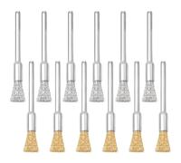 Set di 20 spazzole metalliche, mini spazzole metalliche, set di pennelli per ruote, ideali per pulire ruggine, corrosione, sporco, vernice, lavorazione dei metalli e lucidatura