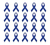 Set di 20 spille in lega da 4 cm x 2,5 cm, design compatto, spilla a forma di nastro, accessorio per volontariato, chiusura a farfalla, Misura unica, come descritto