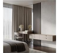 Set di 20 strisce acustiche per pareti | Larghezza strisce: 5 cm | Decorazione murale | Pannelli decorativi in legno (HDF) per home theater, studi podcast | Colore: [LAMELA-5 | Wengé]