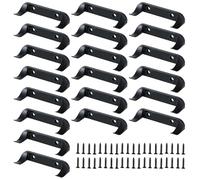 Set di 20 supporti da parete per auto, modello verticale, supporto stabile per espositore, compatibile con Lego Speed Champion, per appassionati di auto da collezione (nero)