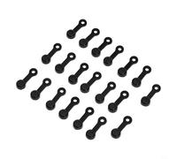 Set di 20 tappi di spurgo per freni idraulici in gomma per freni a disco (nero)