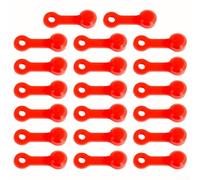 Set di 20 tappi di spurgo per freni idraulici in gomma per freni a disco (rosso)