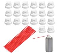Set di 20 tubi di prolunga per aerosol, bombolette spray di ricambio, accessori per bombolette in PVC, tubi di prolunga per uso versatile in casa e in giardino