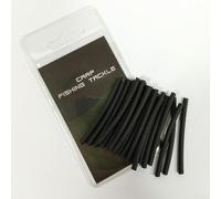 Set di 20 tubi termorestringenti per la pesca alla carpa, per proteggere nodi e rinforzare sezioni di rig sotto carico di pressione dell'acqua (3 mm, nero1)