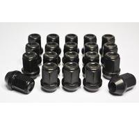 Set Di 20 X M14 X 1.5, Dadi In Lega Esagonali Per Ruote 19mm (Neri)