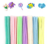 Set di 200 pulitori per pipa colorati, filo di ciniglia, 30 cm, filo di pulizia per lavori fai da te, progetti artigianali, filo di ciniglia, peluche per fai da te e decorazioni, tubazioni, macaron, 7