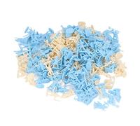 Set di 200 Soldatini Scheletrici per Giochi Fantasiosi e Educativi, Soldatini Medievali in Plastica Resistente in Giallo e Blu per Bambini Dai 3 Anni in su