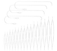 Set di 20pz Aghi per Perline, Aghi per Perline con Apertura a Cruna Grande (Misura 8) e Ago per Perline Curvo, Ago Grande Occhio per la Creazione di Gioielli Fai da Te