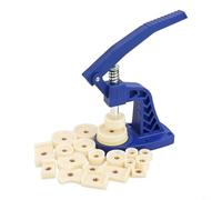 Set di 21 attrezzi per chiudere la cassa dell'orologio, con strumento a pressione posteriore in nylon e 20 matrici, base stabile per la riparazione dell'orologio, manico testurizzato per una presa