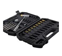 Set di 21 punzoni in rame double-face con martello a 4 teste e blocco antiscivolo per lavorazione dei metalli, creazione di gioielli e manutenzione meccanica (21 pezzi)