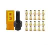 Set di 21 rivetti con testa e rivettatrice manuale per rivettatura di pannelli in alluminio nella fabbricazione automobilistica (F)