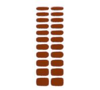 Set di 22 adesivi per unghie in gel, copertura completa, applicazione rapida senza luce UV, per donne alla moda