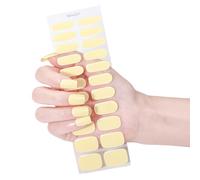 Set di 22 strisce adesive per unghie in gel, senza luce UV, facili da applicare, per casa, viaggi, feste, matrimoni, design alla moda