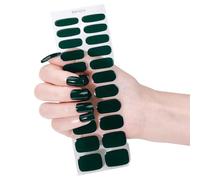 Set di 22 strisce adesive per unghie in gel, senza luce UV, facili da applicare, per casa, viaggi, feste, matrimoni, design alla moda