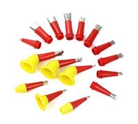 Set di 22 strumenti di finitura per sigillatura, 16 ugelli intercambiabili, base con 6 supporti per precisi, lavelli, vasche, piastrelle, lavori di sigillatura, applicatore riutilizzabile in silicone