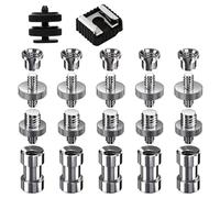 Set di 22 viti per montaggio su fotocamera, adattatore per treppiede da 1/4 a 3/8, vite da 1/4, adattatore per