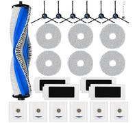 Set di 24 accessori per robot aspirapolvere Ecovacs Deebot T30 Omni / T30 Pro Omni 1 spazzola principale 4 filtri HEPA 6 panni 6 sacchetti per la polvere 6 spazzole laterali 1 spazzola per la pulizia