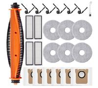 Set di 24 accessori per robot aspirapolvere Xiaomi Robot Vacuum 5/5 Pro, pezzi di ricambio con 1 spazzola principale anti-angolo, 6 tamponi, 6 sacchetti per la polvere, 4 filtri, 6 spazzole laterali