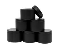 Set di 24 barattoli per candele nere da 4 oz con coperchi per la produzione di candele fai da te, opachi, per la produzione di candele