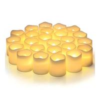 Set di 24 Candele a LED, Flickering Flameless Candele,LED Tealight con Candele,Candela Elettronica, per Matrimoni, Feste, Festival, Decorazioni Natalizie, ecc.