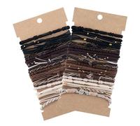 Set di 24 elastici per capelli multiuso morbidi intrecciati a mano elastici per capelli elastici per capelli accessori per capelli per ragazze adolescenti