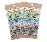 Set di 24 elastici per capelli multiuso morbidi intrecciati a mano elastici per capelli elastici per capelli accessori per capelli per ragazze adolescenti