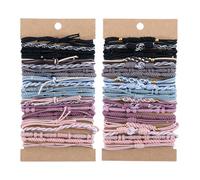 Set di 24 elastici per capelli multiuso morbidi intrecciati a mano elastici per capelli elastici per capelli accessori per capelli per ragazze adolescenti