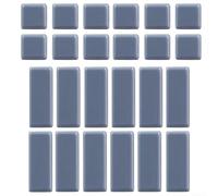 Set di 24 feltrini per mobili con forme quadrate e rettangolari per proteggere il pavimento su superfici lisce come legno, laminato, piastrelle e parquet