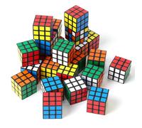 Set Di 24 Mini Cubi Magici - 3 X 3 X 3 Cm, Colori Vivaci, Rispettoso Dell'ambiente, Sostenibile, Ideale per Feste Di Compleanno, Natale, Regali Educativi E Premi per La Classe