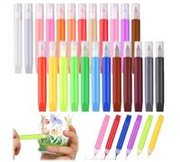Set di 24 Penne per Candele, 10 ml Pennarelli per Candele, Lavabili Penne Candela, Asciugatura Rapida Senza Cottura Matita di Cera Liquida per Candela, Candle Pen per Cartone, Ceramica, Tazza