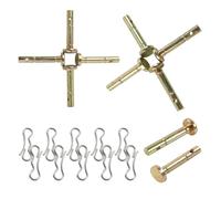 Set di 24 perni di taglio per spazzaneve 738-04124a e 714-04040, perni e coppelle, ricambio compatibile per Craftsman Troy Bilt Snowblowers Parts