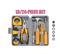 Set di 24 pezzi di attrezzi per la casa in acciaio, kit di attrezzi per il fai da te, necessità per la decorazione e la manutenzione quotidiana, regalo creativo per le signore 1 set di attrezzi manual