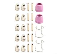 Set di 24 pezzi di materiali di consumo per torcia da taglio al plasma, guida di protezione per elettrodi per ugelli per SG-55 AG-60 WSD-60 forCUT60 forCUT60SP per CUT50DP per CUT50PI LGK60