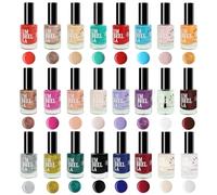 Set di 24 Smalti per Unghie - 24 Colori Unici e Vivaci, Flaconi da 11ml, Asciugatura Rapida e Lunga Durata, Made in UE