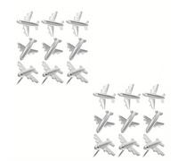 Set di 24 spille da disegno a tema aereo per cartoline e , con charmanti per decorare lavagne di e mappe