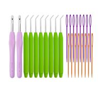 Set di 24 uncinetti per maglieria, accessori fai da te, attrezzi multifunzionali, attrezzi per uncinetto a mano, uncinetti colorati