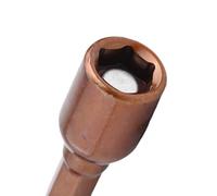 Set di 25 chiavi a cricchetto esagonali interne magnetiche in metallo rosso profondo da 45 mm per cacciaviti elettrici pneumatici. Adattatore per chiavi a bussola esagonali da 8 mm per 0 (confezione